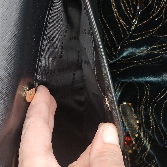 DKNY Black Crossbody Bag with Gold Hardware - Picture 9 of 17